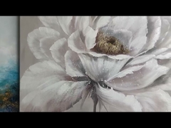 Gündoğumu Deniz Manzarası Yağlıboya Tablolar Palet Bıçağı Yelkenli Esnek