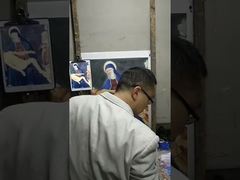 Kilise Dekoru İçin Din Yağlıboya İnsan Figürü