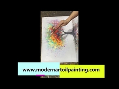 Oturma Odası İçin Çerçevesiz Soyut Tuval Duvar Sanatı Yağlıboya Resim