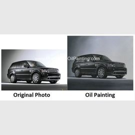 Özel Araba Portreleri, Fotoğraflardan Yağlı Portreler Range Rover Car