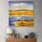 Palet Bıçağı İç Dekorasyon için Tuval üzerine Soyut manzara resmi Y 50 cm × G 60 cm