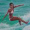 Gerçekçi Özel Yağlıboya Resim Portreler Sörf Bayan Spor Yağlıboya Resimden