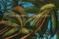 El Boyalı Hawaii Sanat Eseri Tablolar, Hindistan Cevizi Ağaçları Manzara Yağlıboya Tuval Üzerine