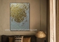 Dokulu Tuval Altın Boyama Soyut Kalın Boya Duvar Sanatı Ev Dekoratif İçin